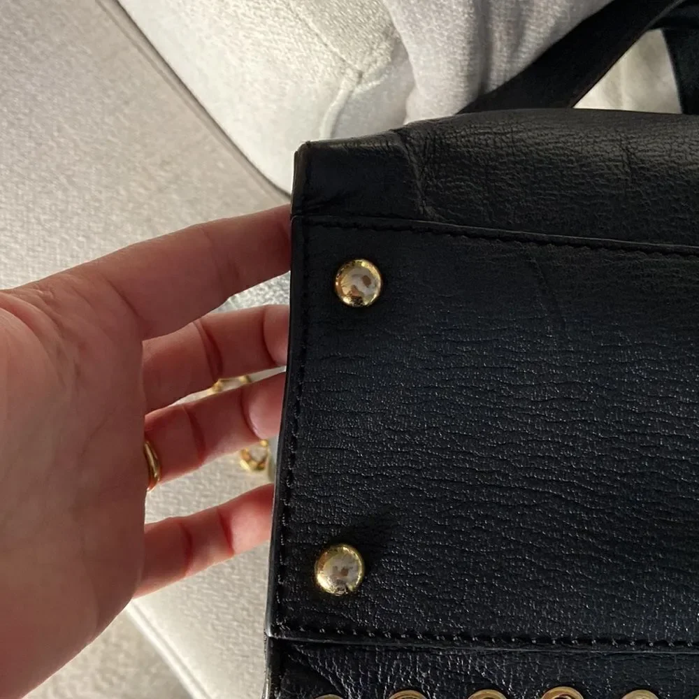 Michael Kors vintage black and gold details shoulder bag EUC